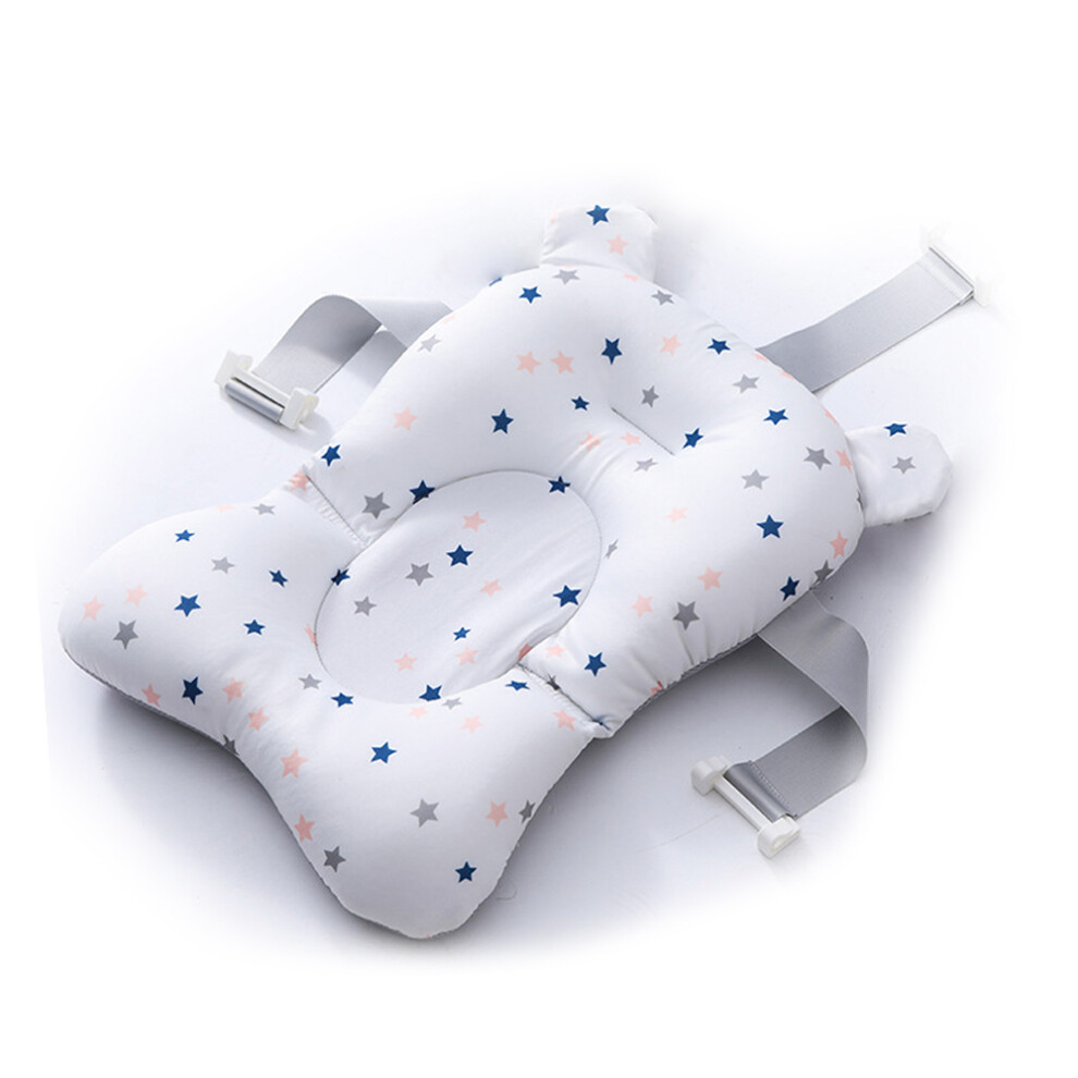 Infant Bathtub Support, Foldable Baby Bath Seat, Baby Bath Pillow Quick Drying Non-Slip Bath Mat, Breathable Soft Baby Bathtub Mat, Adjustable