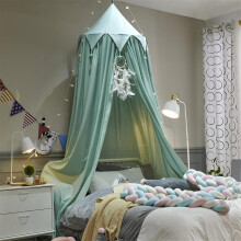 Dreamy Bed Canopy For Girls, Romantic Accent For Bedrooms With Shading Curtain, Universal Mosquito Net Size Cotton Net For Kids Sleep Quality