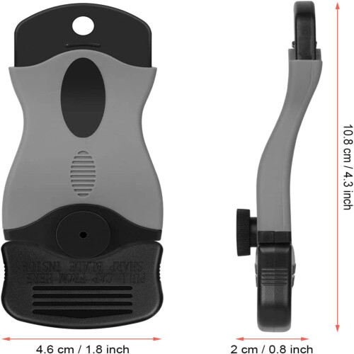 Safety Cap Razor Scraper, Ergonomic Design Handle for Comfortable Grip Reduces Hand Fatigue During Extended Use 1