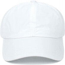 Cappello con incrocio per coda di cavallo da donna, design oversize, cinturino regolabile in velcro, berretto da baseball in rete ad asciugatura
