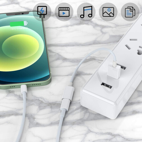 Ανθεκτικό καλώδιο φόρτισης, συμβατό με iPhone11 12Pro Max, Samsung Galaxy Note10, Google Pixel4, Γρήγορη 2