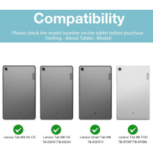 Cosantóir Scáileáin do Lenovo Tab M8, Gloine Tempered Infheictheachta Glan, Ard-Íogaireacht, Frith-Scratch, Sciath Hidrofóbach