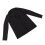 Damen schwarze offene Front-Businessjacke, Größe L, Polyester 14