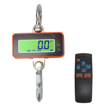 Remote Control Digital Crane Scale LED Display High Precision Heavy Duty Industrial Hanging Scale With Multi Functions Stainless Steel Hook Aluminum