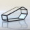 Vintage schwarze Glas-Sarg-Box. Schicke 5