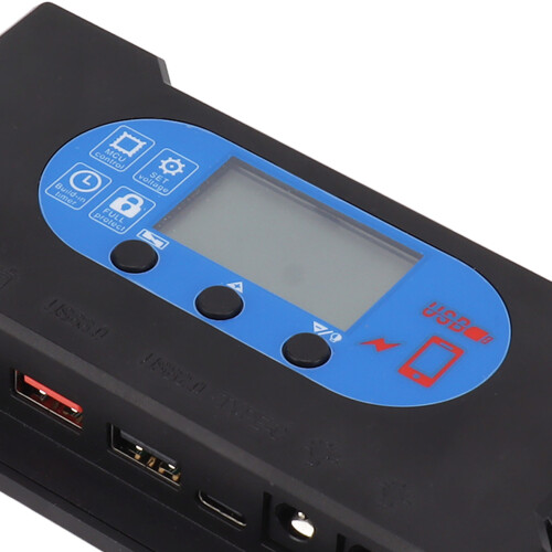Solarsteuerung Dual USB Typ C 200A DC Schnellladegerät Solar-Panel-Controller 2