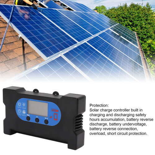 70A Solar Dual USB Type C Fast Charger Controller for Solar Panels 2