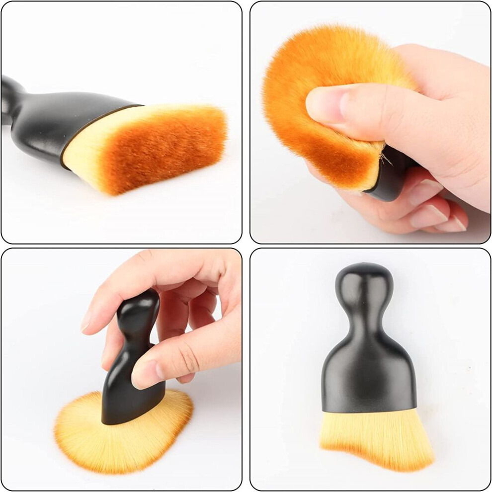 Car Interior Detailing Brush, High-Grade Soft Bristles For Comprehensive Cleaning, Microfiber Bristle Multi-Purpose Washable Car Interior Crevice 9169997034885