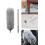 Bendable Microfiber Head Duster for High Ceilings, Extendable Duster with Flexible Design and Telescopic Rod, Washable Reusable Duster with 1