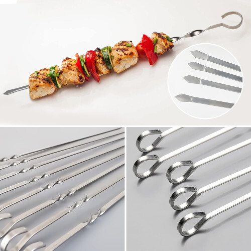 Grill Master's Choice, Σουβλάκια Κεμπάπ Μεγάλο Μέγεθος Εύκολη Αφαίρεση Τροφίμων 2