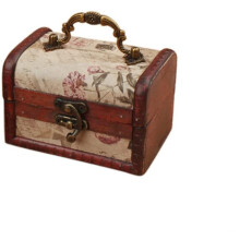 Comfortable Material, High-Quality Wood Wooden Treasure Box For Vintage Storage, Perfect Gift For Home Decoration, Portable And Compact (Size: 12 X 8