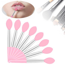 Makeup læbestift børstepensler, flydende kosmetik silikone læbebørster applikator kosmetiske pensler passer til læbemaske olie til hjemmebrug