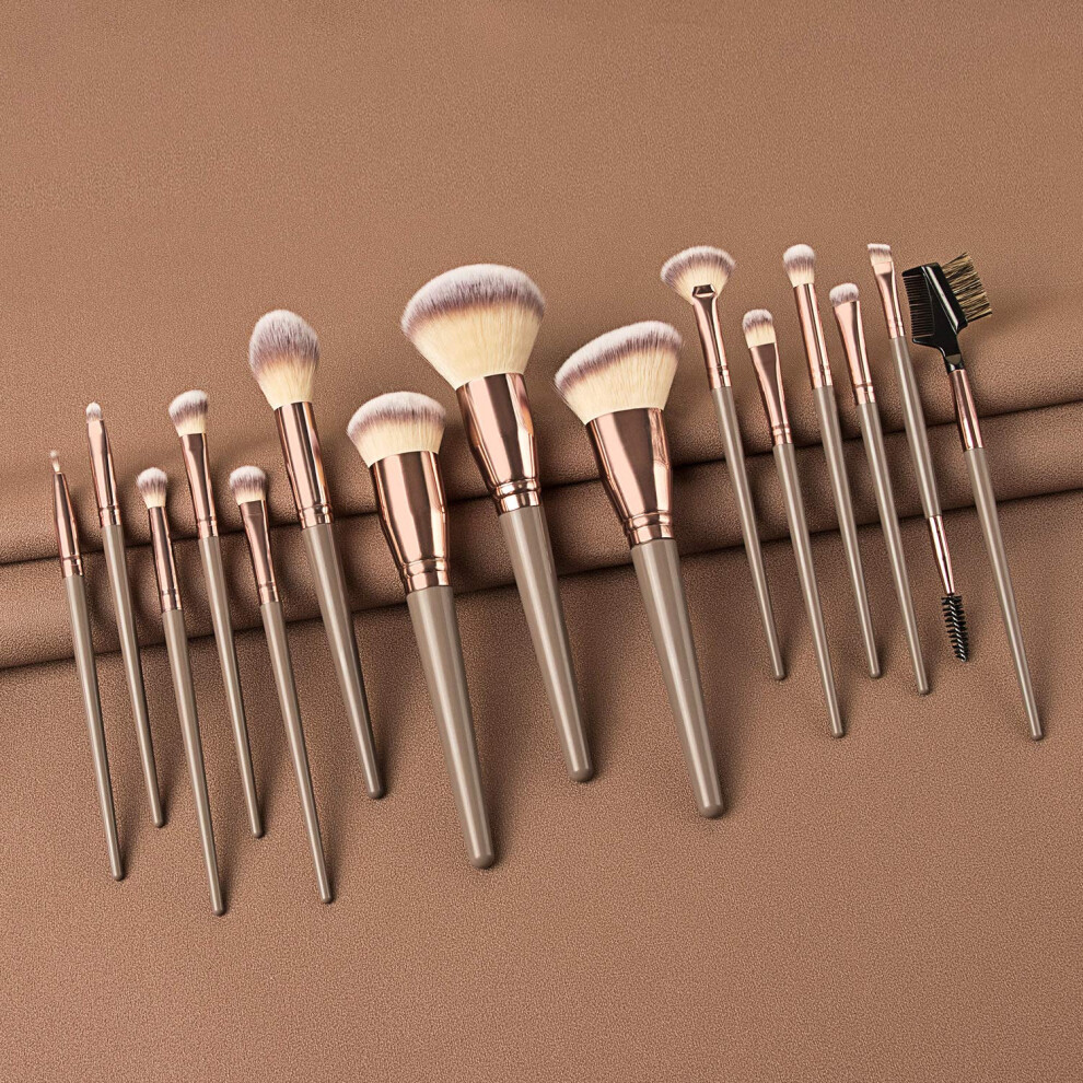Professional Makeup Brush Set, Synthetic Fiber Bristles For Sensitive Skin, Complete Makeup Needs With Versatile Applications, High-quality Synthetic