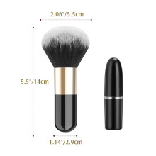 Synthetischer Make-up-Pinsel, Puder-Mineralpinsel mit ultraweichen, hochdichten Borsten für gleichmäßiges Auftragen, veganes und