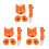 3Sets Volwassen : Masker, En Handschoenen Set 6