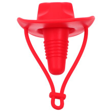 2Stk Wiederverwendbare Silikon Flaschenstopper Rote Cowboy Hüte