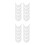 30St Witte Plastic Petrand Steun DIY Petherstel Crafting 8