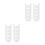30St Witte Plastic Petrand Steun DIY Petherstel Crafting 5