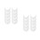 30St Witte Plastic Petrand Steun DIY Petherstel Crafting 7