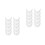 30St Witte Plastic Petrand Steun DIY Petherstel Crafting 6
