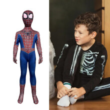 Superheldenkostuum voor kinderen en volwassenen, cosplaykostuum met masker voor Halloween, carnaval en feestjes, bodysuitkostuum met oogmasker voor