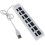 Υψηλής ταχύτητας USB2.0 Hub, συμπαγής συσκευή plug and play με μπλε ενδεικτικές λυχνίες LED 1