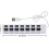 Υψηλής ταχύτητας USB2.0 Hub, συμπαγής συσκευή plug and play με μπλε ενδεικτικές λυχνίες LED 3