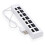 Υψηλής ταχύτητας USB2.0 Hub, συμπαγής συσκευή plug and play με μπλε ενδεικτικές λυχνίες LED 5