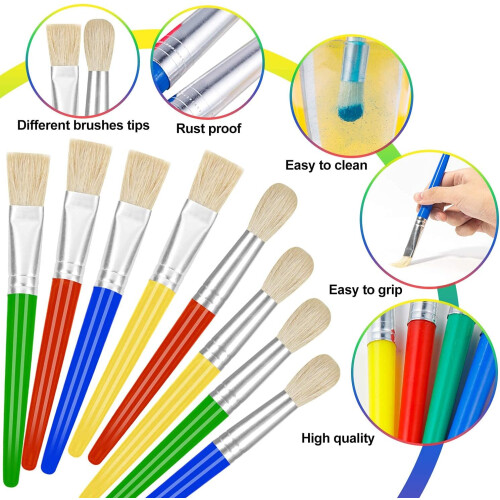 Αριστούργημα στην κατασκευή, Πινέλα ζωγραφικής για παιδιά με άνετη λαβή, τρίχες 2