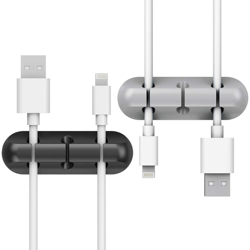 Cord Keeper, Silicone Cable Organizer For Desktop Accessories, Eco-Friendly Wire Management With Strong Adhesive, Cord Holders For Home Office (2 9448196573129