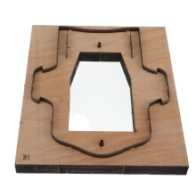 Gabarits Cuir Bois Pour Découpe Précise Porte-Cartes DIY