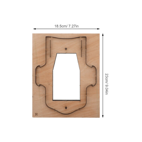 Gabarits Cuir Bois Pour Découpe Précise Porte-Cartes DIY 1