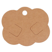 100 Stück Haarspangenkarten, Halsketten-Verpackungskarten,-braun