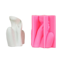 Moule en Silicone pour corps humain, ornement de bureau,-Rose