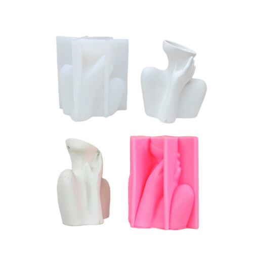Sappige bloempotten schimmel abstracte menselijke-Wit 1