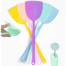 Assorted Colors Pest Control Tool, Space Saving Design Long Handle Swatters for Efficient Pest Elimination