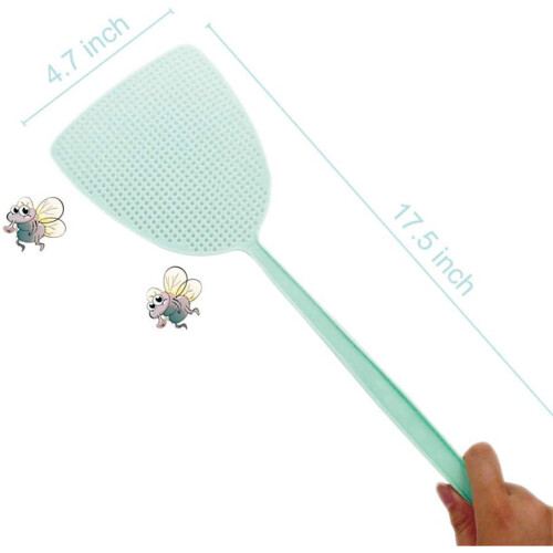 Assorted Colors Pest Control Tool, Space Saving Design Long Handle Swatters for Efficient Pest Elimination 1