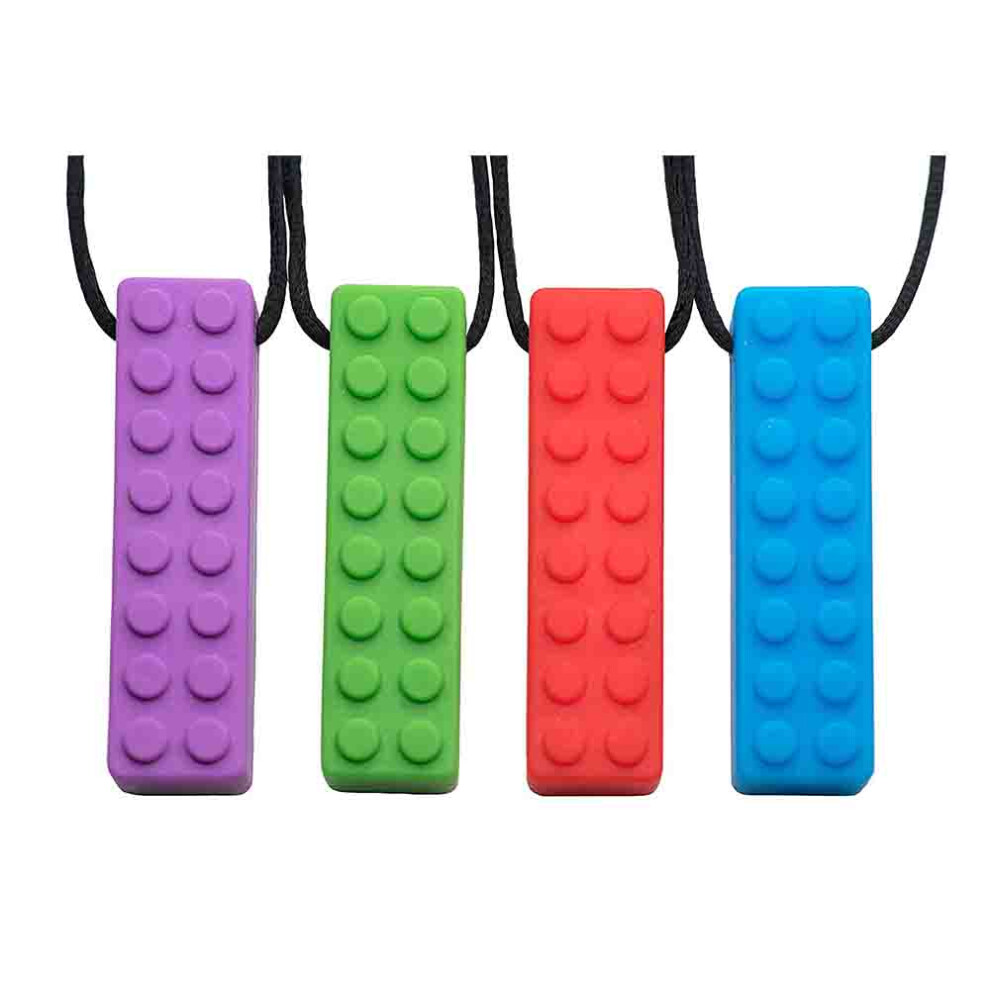Chew Necklace for Kids and Adults, Sensory Chew Necklaces Oral Motor Therapy Tool Silicone Teether for Autism ADHD SPD Chewing Needs, Safe Non Toxic