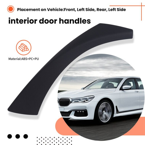 Black for - E90 E91 3-Series Sedan 2006-2012 Left Inner Door Panel Handle Outer Trim Cover 51419150335 2