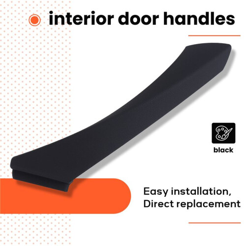 Black for - E90 E91 3-Series Sedan 2006-2012 Left Inner Door Panel Handle Outer Trim Cover 51419150335 1