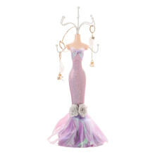 Delicate Jewelry Stand Shelves Chic-Colorful shiny purpl