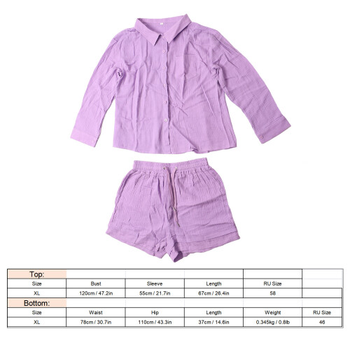 Helles Lila 2-teiliges Set: Einreihiger Mantel XL 1