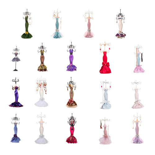 Modern Doll Model Display Shelves-Colorful shiny blue 1