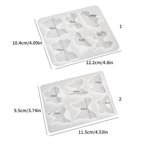 Siliconen sleutelhanger mallen hanger mal-combinatie 2
