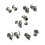 Goth Stainless Steel Skull Ear Ornaments Ear Stud-rabbit 2