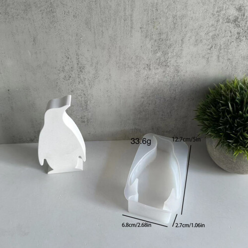 Beaux moules en silicone en forme d'animal pour les-pingouin1 2