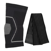 Knekompresjonshylse for lindring av leddgiktsmerter, kobberionfiber, pustende, svettetransporterende stoff med doble sidestabilisatorer, gir optimal