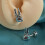 Goth Stainless Steel Skull Ear Ornaments Ear Stud-rabbit 6