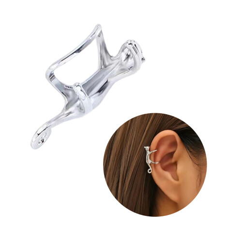 Bijoux d'oreille à la mode, boucles d'oreilles Chic à Clip en os 1