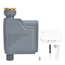 Irrigation Virtuoso, WiFi Water Timer with Robust Brass Inlet, Voice-Controlled Smart Garden Aid, Weather-Informed Watering for Healthy, Thriving Lawn